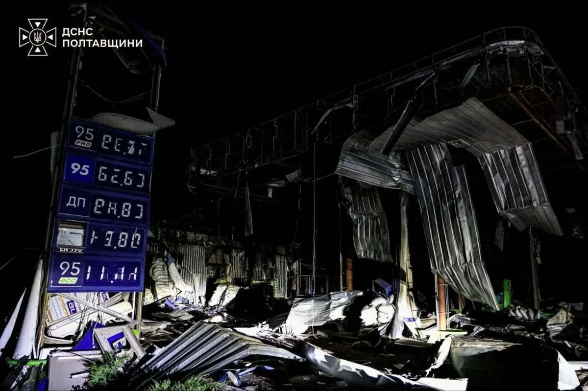 В Опішній за ніч знищили всі АЗС громади: деталі атаки