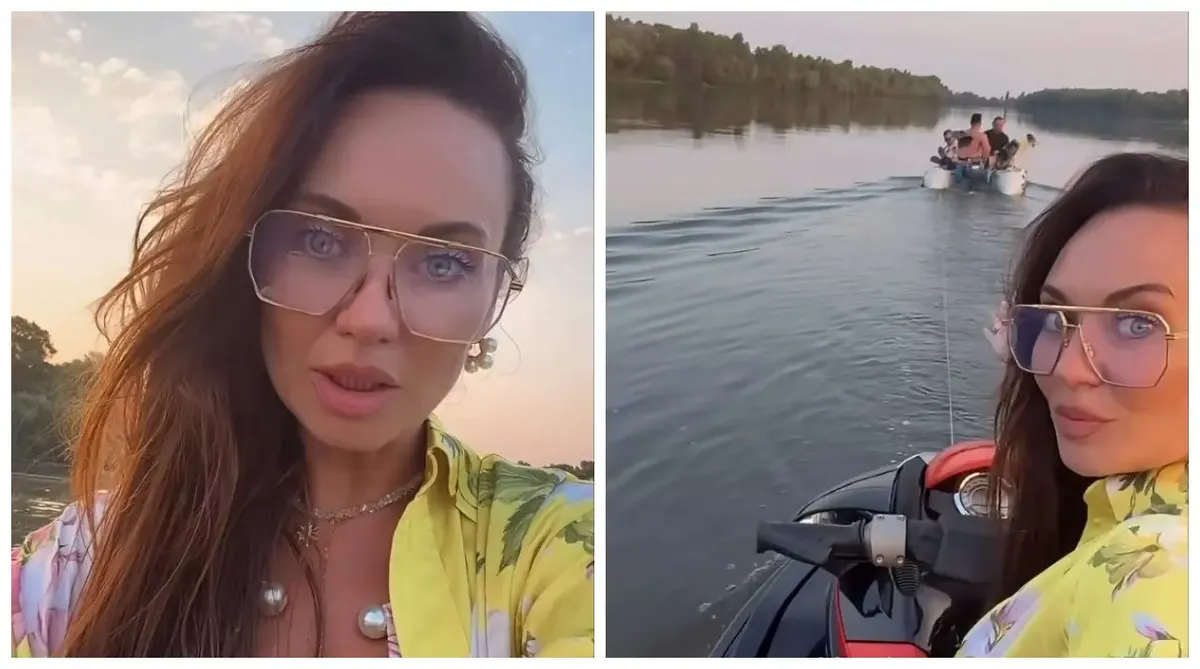 Анна Саліванчук застрягла на Дніпрі: гідроцикл заглох, рятували тросом